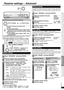 Page 2121
RQT7994
Connections
Settings
Basic Operations
Before use
Operations
Reference
Receiver settings - Advanced
• Any changes to settings remain as set even if the power is turned off.
áPage 24 “Multi control menus and factory settings”. 
Use the MULTI CONTROL menus to change the settings.  
Set the size so that the speakers can adequately reproduce the bass range.
The following are set automatically.
• When you set “FRONT ” to “SMALL ”, “SUB-WFR ” is set to “YES ”.
• When you set “SUB-WFR ” to “NO ”,...