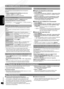 Page 30RQTX1146
RQTX1146
30
ESPAÑOL
RQTX1146
RQTX1146
1415
Unidad externa (continuación)
El mando a distancia y la unidad principal están ajustados de fábrica al 
modo “REMOTE 1”.
Si observa que el mando a distancia también controla no 
intencionalmente otro equipo, puede cambiarlo para que funcione en el 
modo “REMOTE 2”.
Cambio al modo “REMOTE 2” (sólo con la unidad principal)
 Presione [FM/AM/AUX] para seleccionar “AUX”.
 Presione sin soltar [FM/AM/AUX] y luego presione [2] hasta que 
se muestre “REMOTE...