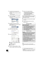 Page 1010
RQT9708
1Press [SETUP] on the remote control 
repeatedly to select “NET SETUP” and then 
press [OK].
{.“SETTING” is indicated on the display. (Wi-Fi status 
indicator blinks purple.)
2Connect your iPhone to this unit’s wireless 
network called “Setup _ _ _ _ _ _”*1, 2.
≥Once “Setup _ _ _ _ _ _” is selected, the iPhone is 
connected with this unit.
3Start Safari on your iPhone and type 
“http://192.168.1.12/” into the URL address 
field and display the page.
{.This unit’s setup window is displayed....