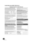 Page 3030
VQT4U55 (ENG)
Limited Warranty (ONLY FOR U.S.A.)Panasonic Products Limited Warranty
Limited Warranty Coverage (For USA Only)If your product does not work properly because of a defect in materials or 
workmanship, Panasonic Corporation of North America (referred to as “the 
warrantor”) will, for the length of the period indicated on the chart below, which 
starts with the date of original purchase (“warranty period”), at its option either 
(a) repair your product with new or refurbished parts, (b)...