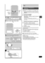 Page 13RQT6683
13
Listening operations
1
2
3
4
A
DOWN VOLUME
UP
CD CHECK
CD/DEMO STOP,
2  3
CD CHECK1 4
CD CHANGE
CD 1 CD 2 CD 3 CD 4 CD 5
CD 1 CD 2 CD 3 CD 4 CD 5
CD CHECK
1
CD indicator
Elapsed play time Track numberDisc tray Label must face upward.
Tray
number
CDs
Listening to a CD placed in a
specific tray
Preparation: Press [CD 2/J] and then [STOP L, ÐDEMO].
Selecting the desired tray number and placing
a CD in it
1Press [c CD CHANGE].
2Within about 10 seconds
Press [CD 1] Ð [CD 5] to open the tray and...