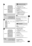 Page 19RQT6683
19
Listening operations
2 2
A
B
C
DEMO STOP,
2
DEMO STOP,
2
REC
REC
SLEEP
SLEEPCLOCK TIMERPLAY
RECAUTO OFF
UTO OFFDISC
PLAY MODE
Y MODE
MUTINGREWS.SOUND EQ
S.SOUND EQDIMMER
DIMMERDISPLAYPRESET EQ
PRESET EQFF
123
46 5
789
PGM10
VOLVOL
CD
AUX TUNER/
BANDTAPE
0
CLEAR
CLEARPLAY MODERecording operations
Recording from the radio
Preparation: Do the preparatory steps (\ page 18).
1Tune to the required station.
(\ page 10 or 11)
2Press [[/ J REC] to start recording.
To stop recording
Press [STOP L,...