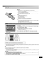 Page 55
RQT7923
Step 2Step 2 - Inserting batteries into the remote control - Inserting batteries into the remote control




!!2,2
■ Batteries
  Insert so the poles (+ and –) match those in the remote control.
  Remove if the remote control is not going to be used for a long period of 
time. Store in a cool, dark place.
  Do not use rechargeable type batteries.
  Mishandling of batteries can cause electrolyte leakage which can damage 
items the  uid contacts and may cause a  re.
Do not:
  mix old...