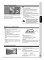 Page 2121
20
FRANÇAIS
RQTX0192
21
20
Piles
Utiliser des piles sèches au manganèse ou alcalines.
Insérer les piles en respectant la polarité (+ et –) selon les indications 
dans la télécommande.
Retirer les piles si la télécommande n’est pas utilisée pendant une 
période prolongée.
Ranger dans un endroit frais et sombre.
Ne pas chauffer ou exposer au feu.
Ne pas laisser les piles dans une automobile exposée à la lumière 
directe du soleil pendant une longue période, portières et vitres 
fermées.
Un traitement...