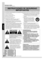 Page 34ESPAÑOL
RQTX0192
35
3435
34
1) Lea estas instrucciones.
2) Conserve estas instrucciones.
3) Haga caso a todas las advertencias.
4) Siga todas las instrucciones.
5) No use este aparato cerca del agua.
6) Límpielo sólo con un paño seco.
7) No bloquee ningún orificio de ventilación. Instálelo de 
conformidad con las instrucciones del fabricante.
8) No lo instale cerca de fuentes de calor, como radiadores,  registros de calefacción, estufas u otros aparatos (incluidos 
los amplificadores) que generen calor....