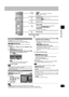 Page 15Disc operations
15
RQT7509
(During play)(with multiple angles) -- Angle select
-- Still picture rotation
All group playPlays tracks in all the groups on a disc.
(During stop)
See below for details.Random playAngles
Program playQuick replay
(Only when the elapsed play time can be displayed)
(During play)
To skip back a few seconds.
SUBWOOFER
ANGLE / PAGE
DVD-A
DVD-V
DVD-ADVD-VRAMVCD
CDWMAMP3
PLAY MODE
PLAY MODE
Q.REPLAY
PGMPGM
JPEG
Random play
VCD CD (There is no on-screen display)
1-disc random: All the...