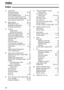 Page 82Index
82
Index!
AAccessories  . . . . . . . . . . . . . . . . . . . .8
Advanced features  . . . . . . . . . . .55–59
Answering machine  . . . . . . . . . . . . . .44
AUTO ANSWER button  . . . . .42, 43, 46
Auto Answer setting (Feature #77) . . . .59
Auto disconnection (Feature #49)  . . .57
Auto reduction (Feature #37)  . . . .42, 56
BBasic features  . . . . . . . . . . . . . . .53, 54
BROADCAST keys  . . . . . . . . . . .37, 39
Broadcast sending report  . . . . . . . . .39
Broadcast transmission  . . ....