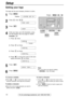 Page 1414
Setup
For fax advantage assistance, call 1-800-435-7329.
/
JOG DIALSET
MENU
STOP
Display
MUTE
(Insert) (Hyphen)
(Delete)
FLASH
1
Press .
Display:
2
Press , then  .
3
Press .
4
Enter your logo, up to 30 characters, using
the dial keypad. See next page for details.
Example:Bill
1.Press twice.
Cursor
2.Press six times.
3.Press six times.
4.Press  to move the cursor to the next
space and press  six times.
5
Press .
6
Press .MENU
SETUP ITEM [  ]
SET
LOGO=Bill
5
LOGO=Bil
5
LOGO=Bi
4
LOGO=B
2
LOGO=
SET
YOUR...