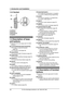 Page 121. Introduction and Installation
10
For Fax Advantage assistance, call 1-800-435-7329.
1.3.2 Handset
1.4 Description of base 
unit buttons
LKeep the front cover page open for button 
locations.
A{LOCATOR/INTERCOM}{TRANSFER}
LTo page or locate the handset
(page 45).
LTo transfer a call (page 46).
B{CALLER ID}
LTo use the Caller ID features (page 42).
C{GREETING}
LTo record a greeting message (page 61).
D{PRIVACY}
LTo use call privacy feature (page 48).
E{HOLD}
LTo put a call on hold (page 35).
F{CONF}
LTo...