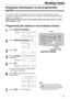 Page 37JOG DIALSET
STOP
DIRECTORY PROGRAM
Display
37
Sending Faxes
Programming the stations in the broadcast memory
1
Press .
Display:
2
Press again.
3
Press .
4
Rotate  until the desired name
is displayed.
Example:
5
Press .
Example:
lTo program other stations, repeat steps 4
and 5 (up to 20 stations).
6
Press  after programming all of the
desired stations.
7
Press  to exit the program.STOP
PRESS DIR.PROG.
USE JOG-DIAL OR
REGISTERED
SET
DIR=John [
001]
SET
John [
000]
JOG DIAL
DIR= [
000]
SET
PRESS SET...