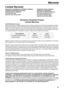 Page 87Warranty
87
Warranty
Limited Warranty
PANASONIC CONSUMER ELECTRONICS COMPANY, PANASONIC SALES COMPANY,
DIVISION OF MATSUSHITA ELECTRIC  DIVISION OF MATSUSHITA
CORPORATION OF AMERICA ELECTRIC OF PUERTO RICO, INC.,
One Panasonic Way,  Ave. 65 de Infantería, Km. 9.5
Secaucus, New Jersey 07094 San Gabriel Industrial Park,
Carolina, Puerto Rico 00985
Panasonic Facsimile Product 
Limited Warranty
Limited Warranty Coverage
If your product does not work properly because of a defect in materials or workmanship,...