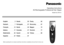 Page 1Operating Instructions
AC/Rechargeable Professional Hair Clipper
Model No. ER1611
Before operating this unit, please read these instructions completely and save them for future use.
English	 2
Deutsch	 7
Français	 12
Italiano	 17
Nederlands	 22
Español	 27Dansk	 32
Português	 37
Norsk	 42
Svenska	 47
Suomi	 52
Polski	 57Česky	 62
Slovensky	 67
Magyar	 72
Română	 77
Türkçe	 82 