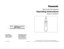 Page 1IN USA CONTACT:
Panasonic Consumer 
Electronics Company
One Panasonic Way 2F-3
Secaucus, NJ 07094 IN PUERTORICO CONTACT:
Panasonic Sales Company
Division of Matsushita
Electric of Puerto Rico, Inc.
San Gabriel Industrial Park
65th Infantry Avenue KM9.5
Carolina, Puerto Rico 00630
No.1 EN (U.S.A.)
Printed in China
Service
AAssistance
AAccessories
800-338-0552
www.panasonic.com/personalcare
R
Nose & Ear Hair Groomer
Model No. ER405/407
Before operating this unit, please read these instructions completely....