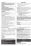 Page 3ONLY FOR U.S.A.
3
Panasonic Consumer Electronics Company,
Division of Matsushita Electric Corporation of America
One Panasonic Way Secaucus, New Jersey 07094Panasonic Sales Company, Division of Matsushita Electric of Puerto Rico, Inc.
Ave. 65 de Infantería, Km. 9.5
San Gabriel Industrial Park, Carolina, Puerto Rico 00985
Panasonic Portable Audio Products Limited WarrantyLimited Warranty CoverageIf your product does not work properly because of a defect in materials or workmanship, Panasonic Consumer...