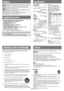 Page 2IMPORTANT SAFETY INSTRUCTIONS
Displays
2
HOLD
NODISC
OPEN
CHARGE
F
N
The HOLD function is on. Release HOLD (
➪ page 5).
≥
You haven’t inserted a disc or it isn’t inserted correctly.≥You have inserted a disc this unit cannot play.
The disc lid is open.
The batteries are recharging. Recharging is complete
when this disappears.
The program already contains 20 tracks.
Reading WMA/MP3 files.
Check the packing carton for these accessories.≥1 Wired remote control:N2QCBD000038
≥1 Magnetic adaptor:RFA2108-S
≥1 AC...