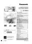 Page 1
Operating Instructions
DVD Stereo System
Model No. SC-PM91D
  Region numberThe  player  plays  DVD-Video  marked  with  labels  containing  the region number “1” or “ALL”.Example: 
A s   a n   E N E R G Y   S T A R®  P a r t n e r1, 
Panasonic  has  determined  that  this 
product  meets  the  ENERGY  STAR
® 
guidelines for energy efﬁciency.
1 For Canada only:  The word “Participant” is used in place of the word “Partner”.
Operations in these instructions are described mainly for the remote control, but...