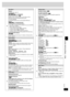 Page 19
19
RQT7932

Discs — Using On-screen menus
Discs — Using On-screen menus
Play Menu
Repeat(➡ Repeat play, page 14)A-B Repeat      Except still picture part on          .Repeat a section between points A and B within an item.
[ENTER] (start point) ➡ [ENTER] (ﬁnish point)To cancel: [ENTER]• A-B repeat cancels when you press [QUICK REPLAY].Marker    To mark a position to play again (Marker).
•  Press  [q]  to  highlight  the  first  asterisk  and  press  [ENTER] again to mark a position.You can mark up to 5...