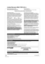 Page 4242
RQT9243 or RQT9350
Limited Warranty (ONLY FOR U.S.A. )
Panasonic Consumer Electronics Company,
Division of Panasonic Corporation of North America
One Panasonic Way Secaucus, New Jersey 07094
Panasonic Puerto Rico, Inc.Ave. 65 de Infantería, Km. 9.5
San Gabriel Industrial Park, Carolina, Puerto Rico 00985
Panasonic Blu-ray Disc  Player Limited Warranty
Limited Warranty Coverage
If your product does not work  properly because of a defect in 
materials or workmanship, Panasonic Consumer Electronics...