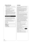 Page 44RQT9243 or RQT9350
44
Product Service
1. Damage requiring service—The unit should be serviced by 
qualified service personnel if:
(a) The AC power supply cord or AC adaptor has been damaged; 
or
(b) Objects or liquids have gotten into the unit; or
(c) The unit has been exposed to rain; or
(d) The unit does not operate normally or exhibits a marked 
change in performance; or
(e) The unit has been dropped or the cabinet damaged.
2. Servicing —Do not attempt to service the unit beyond that 
described in...