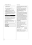 Page 48RQT9378
48
Product Service
1. Damage requiring service—The unit should be serviced by 
qualified service personnel if:
(a) The AC power supply cord or AC adaptor has been damaged; 
or
(b )Objects or liquids have gotten into the unit; or
(c) The unit has been exposed to rain; or
(d) The unit does not operate normally or exhibits a marked 
change in performance; or
(e) The unit has been dropped or the cabinet damaged.
2. Servicing —Do not attempt to service the unit beyond that 
described in these...