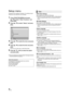 Page 2626VQT2H76
Setup menu
Change the unit’s settings if necessary. The settings remain 
intact even if you switch the unit to standby.
1Press [FUNCTION MENU] and press 
[3 ,4 ] to select “Other Functions” and 
press [OK].
2Press [ 3,4 ] to select “Setup” and press 
[OK].
3Press [ 3,4] to select the menu and press 
[OK].
4Press [ 3,4 ] to select the item and press 
[OK].
If there are any other items, repeat these steps.
5Press [ 3,4 ,2, 1] to select the option 
and press [OK].
≥ There may be differences in...