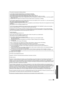 Page 3535VQT3V18
This product incorporates the following software:
(1) the software developed independently by or for Panasonic Corporation,
(2) the software owned by third party and licensed to Panasonic Corporation,
(3) the software licensed under the GNU General Public License, Version 2 (GPL v2),
(4) the software licensed under the GNU LESSER General Public License, Version 2.1 (LGPL v2.1) and/or,
(5) open sourced software licensed under its applicable license terms including but not limited to ICU License,...