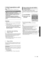 Page 25Playback
25VQT2U33
Linked operations with 
the TV 
(VIERA LinkTM “HDAVI ControlTM”)
Preparation
1Set “VIERA Link” to “On” ( >30). (The default setting is 
“On”.)
2 Set the “HDAVI Control” operations on the connected 
equipment (e.g., TV).
3 Turn on all “HDAVI Control” compatible equipment and 
select this unit’s input channel on the connected TV so 
that the “HDAVI Control” function works properly.
Also when the connection or settings are changed, 
repeat this procedure.
When the following operations are...