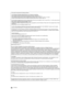 Page 4040VQT3V20
This product incorporates the following software:
(1) the software developed independently by or for Panasonic Corporation,
(2) the software owned by third party and licensed to Panasonic Corporation,
(3) the software licensed under the GNU General Public License, Version 2 (GPL v2),
(4) the software licensed under the GNU LESSER General Public License, Version 2.1 (LGPL v2.1) and/or,
(5) open sourced software other than the software licensed under the GPL v2 and/or LGPL v2.1
For the software...