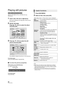 Page 2424VQT2J87(ENG)
Playing still pictures
(BD-RE, DVD-RAM/-R/-R DL, CD-R/RW, SD Card, 
USB device)
1Insert a disc, SD card or USB device.
If the menu is displayed, press [3,4] to select the item 
and press [OK].
2BD-RE, DVD-RAM
Press [ 3,4 ,2, 1] to select the album 
and press [OK]. 
3Press [ 3,4 ,2, 1] to select the still 
picture and press [OK].
Press [ 2,1 ] to display the previous or next still picture.
To exit the screen
Press [TOP MENU/DIRECT NAVIGATOR].
∫ To show the picture properties
While playing,...