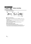 Page 2828VQT2W55
Basic
Recording/
Playback
1
Before recording
∫Basic camera positioning
1 Hold the unit with both hands.
2 Put your hand through the grip belt.
3 It is convenient to use the Sub-recording Start/Stop button  A when holding the unit at 
waist level.
≥ When recording, make sure your footing is stable and there is no danger of colliding with 
another person or object.
≥ When you are outdoors, record pictures with the sunlight behind you. If the subject is 
backlit, it will become dark in the...