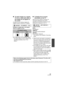 Page 9191VQT2W55
∫To watch images on a regular 
TV (4:3) or when both sides of 
the images do not appear on 
the screen
Change the menu setting to display the 
images correctly. (Check the TV setting.)
Example of images with a 16:9 aspect 
ratio on a regular TV (4:3)
≥If a wide-screen TV is connected, adjust 
the aspect setting on the TV. (Refer to the 
operating instructions of the TV for 
details.)
∫ To display the on-screen 
information on the TV
When the menu setting is changed, the 
information displayed...