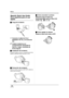 Page 168168VQT1J42
Others
OthersSpanish Quick Use Guide/
Guía española para el uso 
rápido
ªCarga de la batería
1Conecte el cable de CA al 
adaptador de CA y a la toma de 
CA.
2Instale la batería en el 
compartimiento alineando la 
marca y, luego, conéctela de 
forma segura.
ªInstalación de la batería
Empuje la batería contra el compartimiento de la 
batería y deslícela hasta escuchar un clic.
ªExtracción de la batería
Mientras desliza la palanca BATTERY, deslice la 
batería para extraerla.
ªCómo encender la...