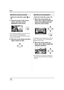 Page 4242VQT1J42
Setup
¬Rotate the mode dial to select   or 
.
1Press the center of the cursor 
button, and icons will be 
displayed on the screen.
≥The indication disappears when the center of 
the cursor button is pressed again.
≥The indication changes each time the cursor 
button is moved down.
2Move the cursor button up, left or 
right to select an item.
¬Rotate the mode dial to select  .
1Move the cursor button up, 
down, left or right to select the 
scene to be played back and 
press the cursor button....