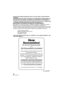 Page 4242SQT1139 (ENG)
THERE ARE NO EXPRESS WARRANTIES EXCEPT AS LISTED UNDER “LIMITED WARRA\
NTY 
COVERAGE”.
THE WARRANTOR IS NOT LIABLE FOR INCIDENTAL OR CONSEQUENTIAL DAMAGES RESU\
LTING 
FROM THE USE OF THIS PRODUCT, OR ARISING OUT OF ANY BREACH OF THIS WARRA\
NTY. (As examples, this excludes damages for lost time, travel to and from t\
he servicer, loss of or damage to media 
or images, data or other memory or recorded content. The items listed ar\
e not exclusive, but for illustration only.)
ALL EXPRESS...