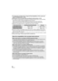 Page 3232VQT3W31
≥To change the recording format, change the Recording Mode ( l65) or press and 
hold the 1080/60p button. ( l52)
≥ Still pictures can be recorded while recording the motion picture. ( l35)
≥ The images recorded between pressing the recording start/stop button to start recording 
and pressing it again to pause recording become one scene.
When you record with the [REC MODE] set to [iFrame], the scenes longer than 
approximately 20 minutes will be automati cally divided. (Recording will...