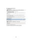 Page 66- 66 -
∫
Canceling a registered person
1 Select the menu.
≥Touching [DELETE ALL] cancels all the registered people.2 (When [DELETE] is selected)
Touch the person to cancel.
≥When touched, the person is selected and   is displayed. To cancel the selected person, touch 
again.
≥ Touch [ENTER].
≥Since Face Recognition searches for faces that resemble the registered faces, there is no 
guarantee of positive recognition.
≥ It may not be possible to correctly recognize a person who has been registered due to...