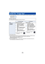 Page 150- 150 -
≥To use the following Wi-Fi functions, you need to install the smartphone application “Image App”.
j[Link to Cell] ( l123 )
j [Baby Monitor] ( l129 )
j [Home Cam] ( l132 )
≥ Use the latest version.
≥ The service may not be able to be used properly depending on the type of smartphone being 
used. For information on the “Image App”, check the support website below.
http://panasonic.jp/support/global/cs/e_cam
(This Site is English only.)
≥ When downloading the app on a mobile network, high packet...