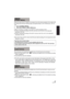 Page 4747VQT3Y41
Please be aware that if a medium is formatted, then all the data recorded on the medium will 
be erased and cannot be restored. Back up important data on a PC, DVD disc etc. ( l112 ,  
125)
1 Touch [FORMAT MEDIA].
2 Touch [SD CARD] or [Built-inMemory].
≥ When formatting is complete, touch [EXIT] to exit the message screen.
≥ Perform a physical formatting of the SD card when the SD card is to be disposed/ 
transferred. ( l153)
≥ Perform a physical formatting of the built-in memory when this unit...