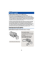 Page 10- 10 -
∫
About batteries that you can use with this unit
The battery that can be used with this unit is VW-VBT190/VW-VBT380.
≥The unit has a function for distinguishing batteries which can be used safely. The 
dedicated battery (VW-VBT190/VW-VBT380) supports this function. The only batteries 
suitable for use with this unit are genuine Panasonic products and batteries manufactured 
by other companies and certified by Panasonic. Panasonic cannot in any way guarantee 
the quality, performance or safety of...