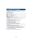 Page 233- 233 -
≥HD Writer AE 5.3 is not compatible with Mac.
≥ iMovie and Final Cut Pro X suppo rted. For details about iMovie and Final Cut Pro X, please 
contact Apple Inc.
∫ Operating environment
≥Even if the system requirements mentioned in this owner’s manua l is fulfilled, some computers 
cannot be used.
≥ The USB equipment operates with the driver installed as standar d in the OS.
∫Copying still pictures on a Mac
1Connect this unit to a Mac via the supplied USB cable.≥The USB function selection screen...