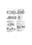 Page 8- 8 -
13Status indicator ( l16, 153 )
14 Recording start/stop button ( l22)
15 Battery holder ( l10)
16 LCD monitor (Touch screen) ( l18)
≥ It can open up to 90 o.
≥ It can rotate up to 180 o A towards the lens or 
90 o B  towards the opposite direction.
17 Sub camera ( l42) 18
Tripod receptacle
≥ Attaching a tripod with a screw length of 
5.5 mm (0.22 q) or more may damage the 
unit.
19 Sliding stand
When using this unit on a desk or any flat 
surface, pull out the sliding stand as illustrated 
below to...