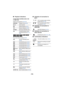 Page 195- 195 -
∫
Playback indications ∫Indication of connection to 
Wi-Fi
∫ Indication of connection to 
USB HDD
∫ Indication of connection to 
other devices
∫ Confirmatory indications
1/;/ 5 // 6// 7/8/9 /: /
D /E /;1 /2;
Display during playback ( l29, 85 )
0h00m00s Playback Time ( l29)
No.10 Scene Number
Repeat Playback (l 87)
Resume Playback ( l88)
100-0001 Still picture folder/file name
Transfer/Protected motion 
pictures/still pictures ( l111 , 
130 )
/// //
//
Play mode selection display ( l28)
AVCHD...