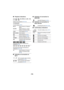 Page 166- 166 -
∫
Playback indications
∫ Indication of connection to 
Wi-Fi ∫
Indication of connection to 
USB HDD
∫ Indication of connection to 
other devices
∫ Confirmatory indications
1, ;, 5 ,  ,  6,  ,  7, 8, 9 , : , 
D , E , ;1 , 2;
Display during playback ( l79, 83 )
TC 00:00:00.00
Counter Display (l 57)
No.10
No.0010 Scene Number (In Playback 
Mode)
Scene Number (In 1-scene 
display in thumbnail mode)
15:30 Time indication ( l27)
NOV 15 2014  Date indication
Repeat Playback ( l85)
Resume Playback ( l86)...