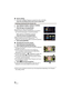 Page 9898VQT4C76
∫Scene setting
1 (Only when Highlight Playback is started from [ALL AVCHD])
Touch the recording format of the scene to play back.
2 Touch [SELECT DATE] or [SELECT SCENES].
3 (When [SELECT DATE] is selected)
Touch the date to be played back.
≥A maximum of 7 days can be selected.
≥ When touched, the date is selected and surrounded by 
red. Touch the date again to cancel the operation.
(When [SELECT SCENES] is selected)
Touch the scenes to be played back.
≥Up to 99 scenes can be selected in...