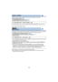 Page 72- 72 -
Use this function to record an image with vivid color, like an image on a movie film.
≥Switch to Manual Mode. ( l55)
≥ Set [ZOOM MODE] to [Opt.Zoom 12 k]. ( l71)
≥ Set [REC MODE] to [PH], [HA] or [HG]. ( l71)
≥
The shutter speed is 1/48 or more. (When [AUTO SLOW SHTR (2D)] is [ON], it is 1/24 or more.)
≥ The images may not appear smooth.
It is possible to continuously record motion picture to an SD card when there is no space available 
in the built-in memory. (It allows you to record only to SD...