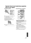 Page 153153VQT1Y31
Spanish Quick Use Guide/Guía española 
para el uso rápido
∫Carga de la batería
1 Conecte el cable de CA al adaptador de CA 
y a la toma de CA.
2 Instale la batería el adaptador de CA 
alineando las flechas.
∫Inserción de la batería
Meta la batería insertándola en la dirección 
señalada en la figura.
A Inserte la batería hasta que dispare y se 
bloquee.
∫Insertar/extraer una tarjeta SD
1) Abra la pantalla LCD.
≥Compruebe que lámpara de acceso se haya 
apagado.
2) Abra la tapa de la tarjeta SD...