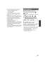 Page 4343VQT1Y31
≥Quick Start Standby Mode is canceled if
jabout 5 minutes have elapsed
j mode is set to 
j unit is turned off
≥ Time for Quick Start will be more than 0.6 
seconds slower when the digital cinema is 
used.
≥ Depending on the recording conditions, time 
for Quick Start may be more than 0.6 seconds 
slower in Still Picture Recording Mode.
≥ It may take some time for Automatic White 
Balance to adjust.
≥ In the Quick Start Mode, the zoom 
magnification becomes 1k .
≥ If [ECONOMY] ( l30) is set to...