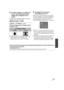 Page 9595VQT1Y31
∫To watch images on a regular TV 
(4:3) or when both sides of the 
images do not appear on the 
screen
Change the menu setting to display the images 
correctly. (Check the TV setting.)
Select the menu. ( l28)
Example of images with a 16:9 aspect ratio on 
a regular TV (4:3)
≥If a wide-screen TV is connected, adjust the 
aspect setting on the TV. (Refer to the 
operating instructions of the TV for details.)
∫ To display the on-screen 
information on the TV
When the EXT DISPLAY button on the...