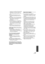 Page 143143VQT2M75
temperature as possible. (Recommended 
temperature: 15 °C to 25 °C (59 °F to 
77 °F), Recommended humidity: 40% to 
60%)
≥ Extremely high temperatures or low 
temperatures will shorten the life of the 
battery.
≥ If the battery is kept in high-temperature, 
high-humidity, or oily-smoky places, the 
terminals may rust and cause 
malfunctions.
≥ To store the battery for a long period of 
time, we recommend you charge it once 
every year and store it again after you 
have completely used up the...