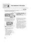 Page 4848VQT1N74
Recording 
(Basic)
6
Face detection & AE mode
When a subject is backlit and appears darker, this function detects the face and automatically adjusts 
the brightness and picture quality so that the face is recorded clearly.
¬Rotate the mode dial to select   or  .
In the face detection & AE mode, detected faces 
appear with frames. Up to 5 frames are 
indicated. Larger faces and faces nearer to the 
center of the screen take preference over others. 
Faces that do not appear completely on the...